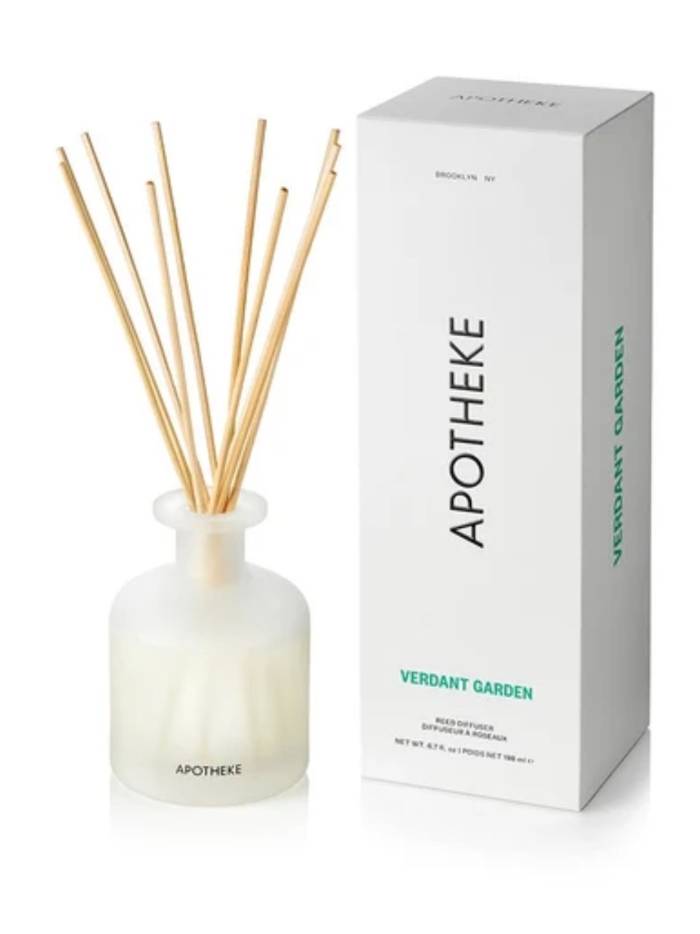 Apotheke Verdant Garden Reed Diffuser NEW Open Box